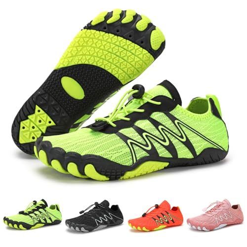 Barefoot Trail Shoes for Women Men,Unisex Pro Footwear Barefoot Shoes,Waterproof Trail Running Healthy & Non-Slip Barefoot Wide Toe Zero Drop Hiking Shoes