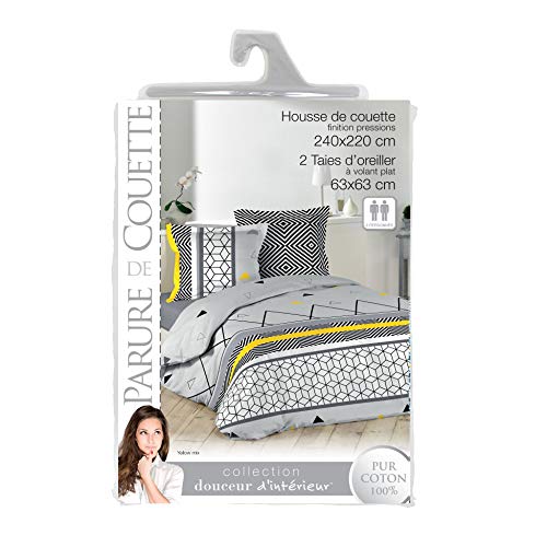 Douceur d'Interieur Yellow Mix parure copripiumino...