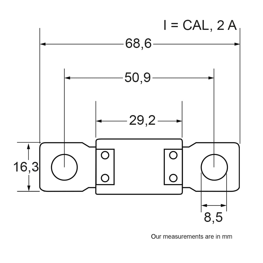 Restagraf Cal 2 Black Power Fuse in Pouch