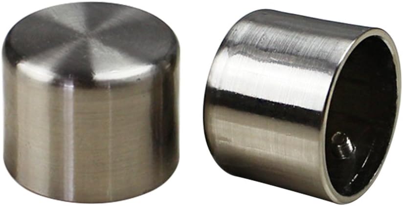 2PCS 28mm Window Drapery Curtain Rod End Drapery Pole Rail Decorative Heads