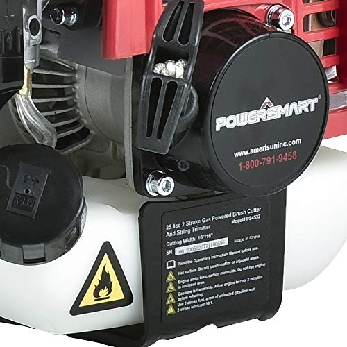 PowerSmart String Trimmer, 2 Stroke Gas Powered String Trimmer, Cordless String Trimmer, Power Trimmer with 10