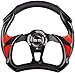 Roykaw Golf Cart Steering Wheel or Hub Adapter for EZGO Club Car Yamaha (Racing Style - Black)