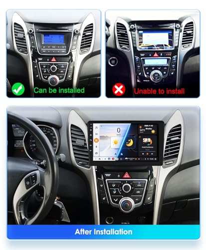 Autoradio Android 15.0 Hyundai i30 Elantra GT avec Navigation GPS Tactile et Bluetooth