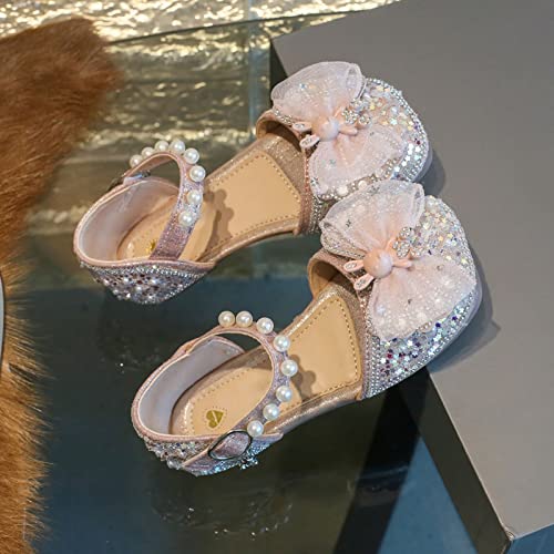 Girls' Princess Shoes Summer Children's Sole Shoes Pearl Decoration Fashion Girls' Bow Princess Girls Wedges3