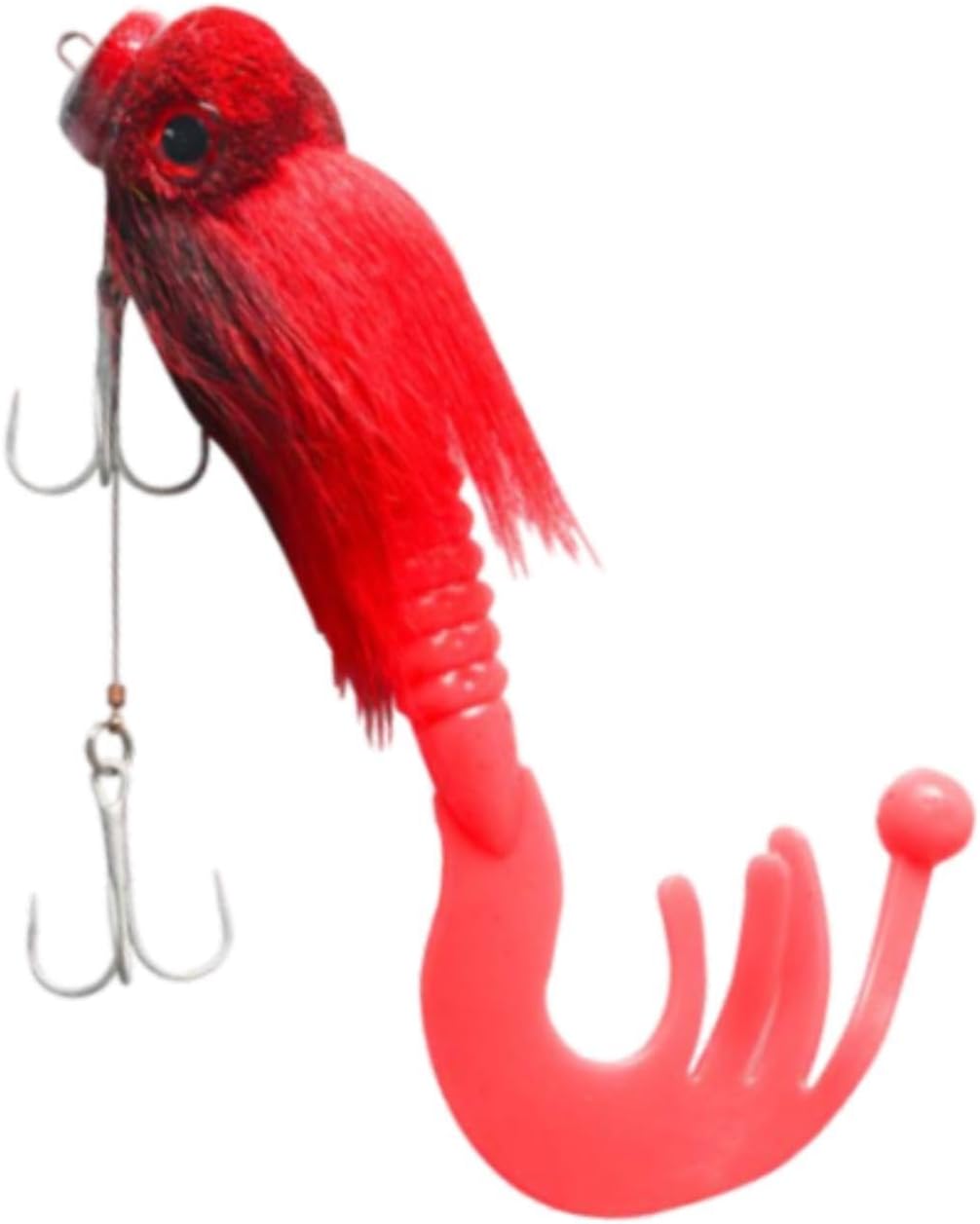 Ｂｈｕｕｎ 人工釣りルアー 深海ボート釣りネズミ 大型水ネズミ 毛皮のような 3D バイオニック釣りアクセサリー 海水釣りルアー