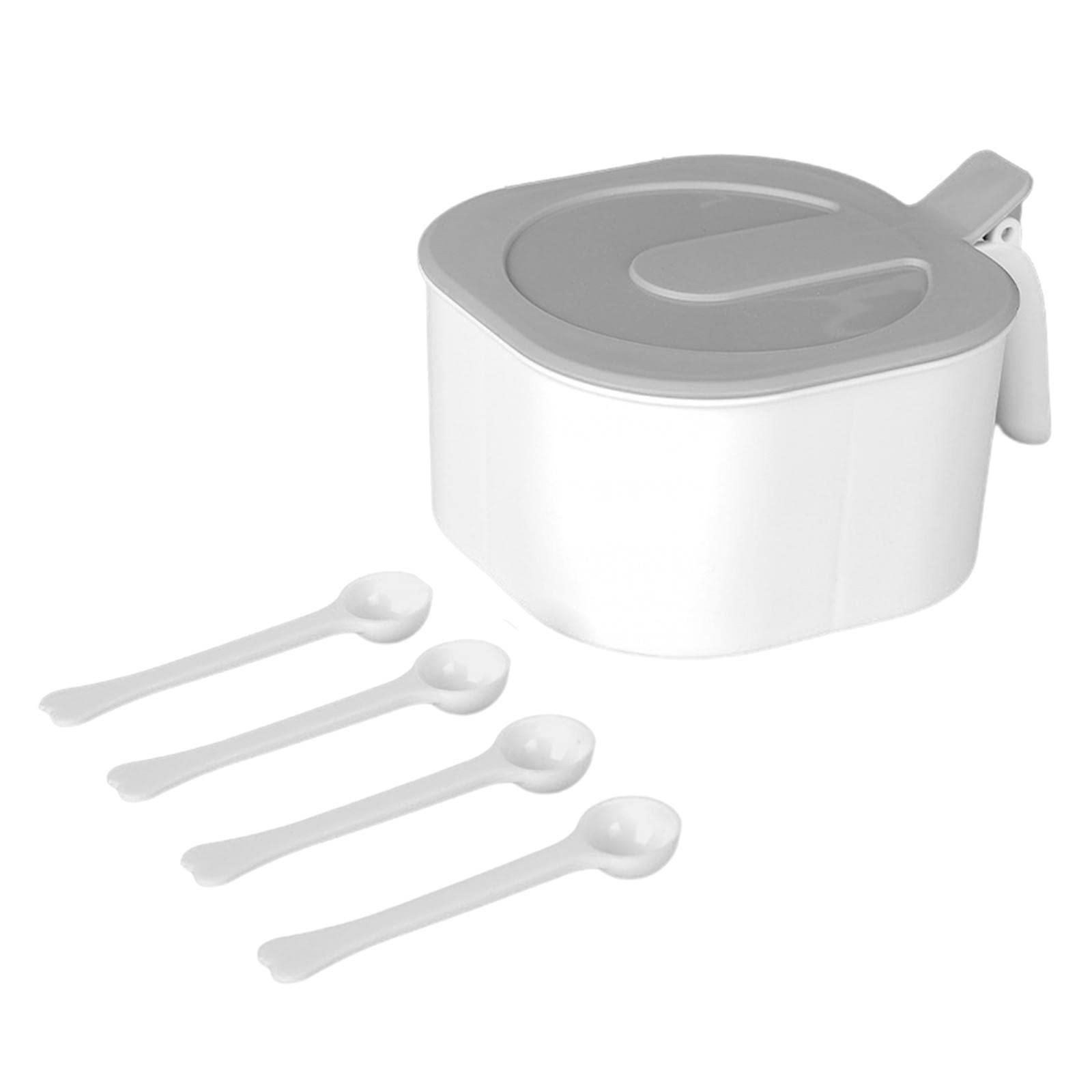 4 Grids Seasoning Container Kitchen Condiment Jars for Cafes Parties Kitchen White-picture-32