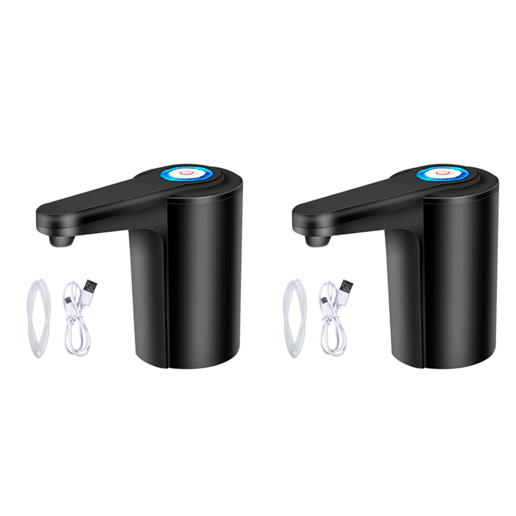 Hndhbfgrt 2X Water Dispenser 5 Gallon - Water Pump for 5 Gallon Bottle, Water Jug Pump USB Rechargeable Universal Automatic