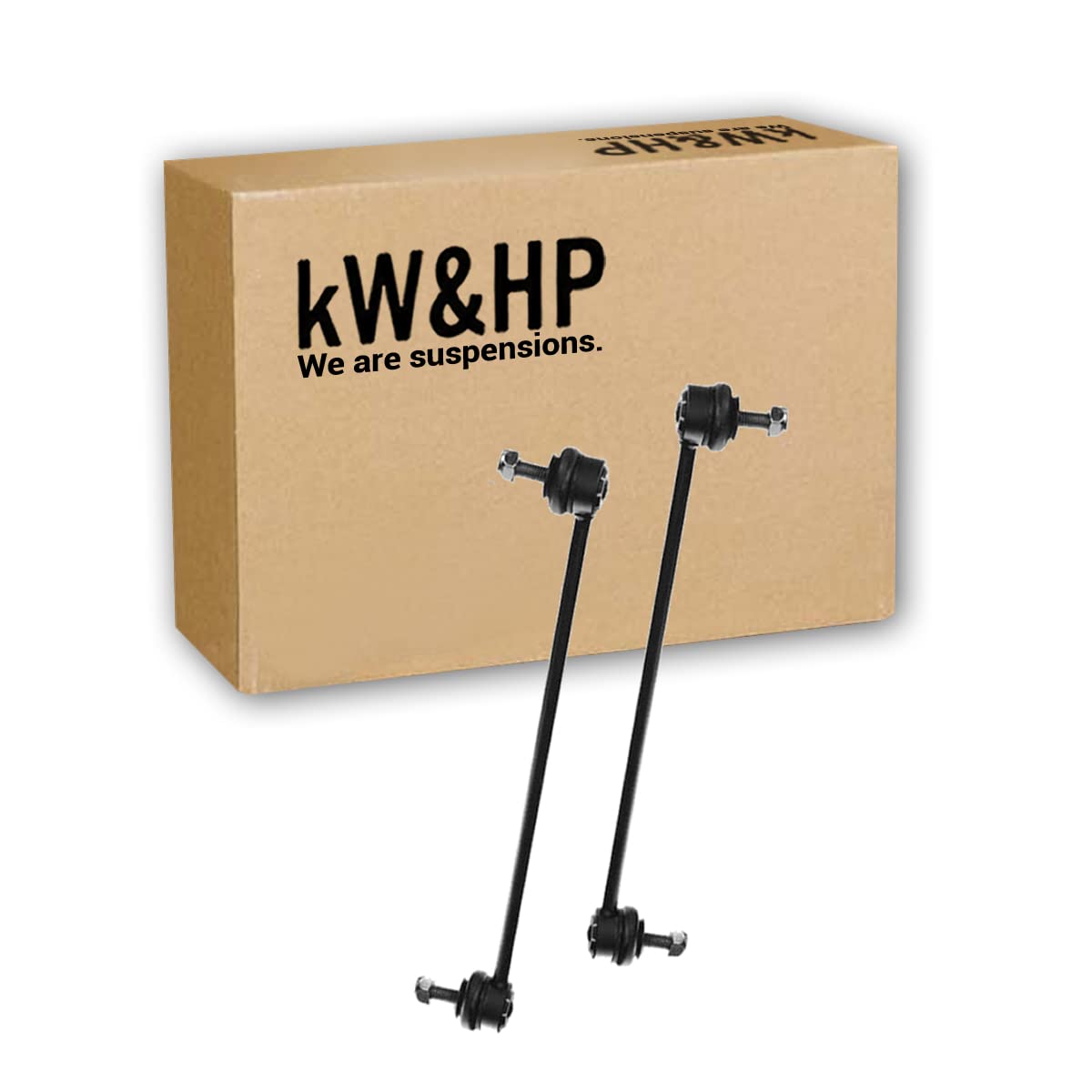 kW&HP KIT 6PZ BRACCI BRACCETTI TRAPEZI OSCILLANTI, BIELLETTE E TESTINE STERZO ANTERIORI DX/SX PER 206, 206+ (KW0028T)