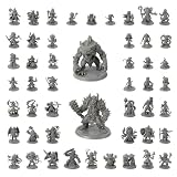 Path Gaming Anime Legends 50 Unique Anime-Inspired Miniatures, 28/32mm Unpainted Fantasy RPG Figures, Includes...