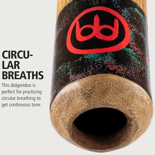 Meinl Percussion Bamboo Didgeridoo for Australian Sound Effects, Meditation and Circular Breathing — NOT MADE IN CHINA — 2-YEAR WARRANTY (DDG1-R)