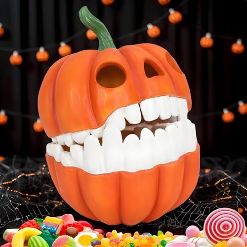 Boîte à bonbons citrouille d'Halloween en résine pour table - 3