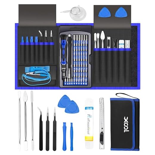 XOOL 80 in 1 Precision Set with Magnetic Driver Kit, Professional Electronics Repair Tool Kit with Portable Oxford Bag for Repair Cell Phone, iPhone, iPad, Watch, Tablet, PC, MacBook