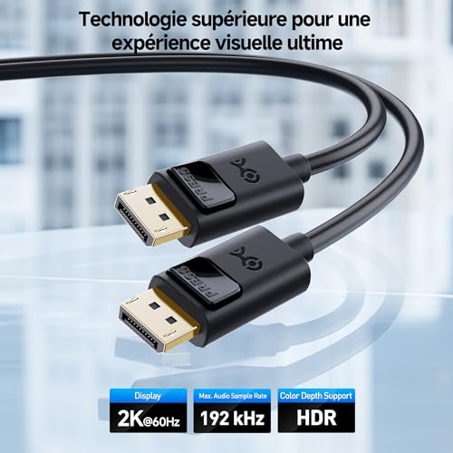 Cable Matters 102005-35 Câble DisplayPort pour Setup Gaming et Double Écran PC Éloigné - 2