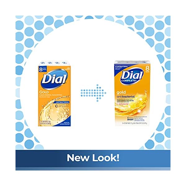 Dial Antibacterial Bar Soap, Gold, 4 Ounce 8 Bars Otoory