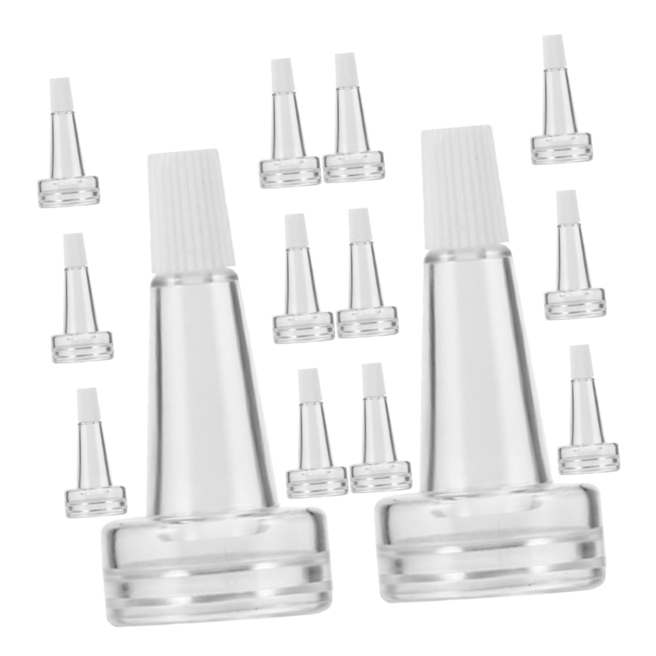 LIFKOME 50Pcs Transparent Vial Bottle Caps with for Serum Bottles Caps for Optimal Essence Preservation and Easy Extraction