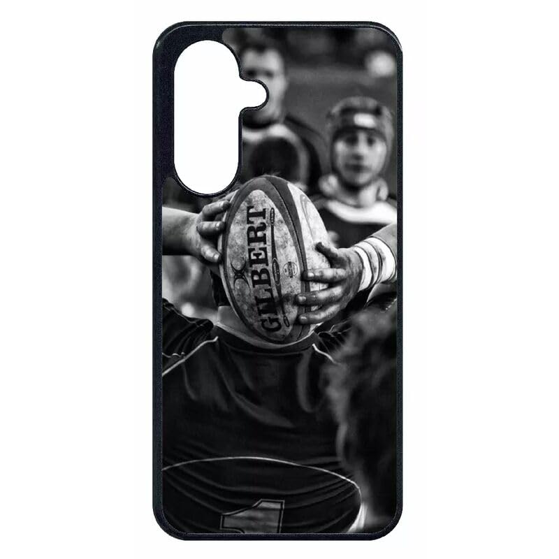 Générique Coque pour Samsung Galaxy a17 4-5g - Rugby Noir et Blanc - Silicone - Noir
