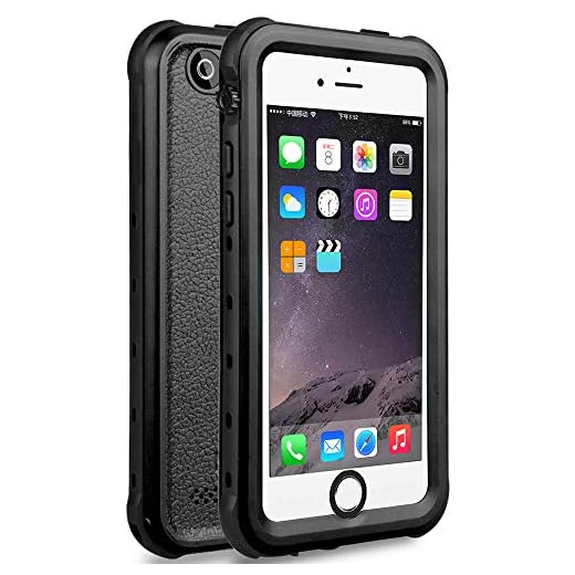 iPhone 5S / SE (2016) Waterproof Case, Dust Proof Snow Proof Shock Proof Case with Touched Transparent Screen Protector, Heavy Duty Protective Carrying Cover Case for iPhone 5 5s SE - Black