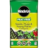 Miracle-Gro PEAT FREE Premium Seeds, Plugs & Young Plants Compost, 20 litre