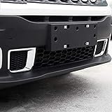 Para Jeep Renegade 2015 2016 2017 2018 parte delantera Paragolpes Rejilla Ventilación Salida de aire de coche ABS cromo 2pcs/set