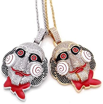 Moca Hip Hop Iced Out Bling 6ix9ine Chain Clown 69 Tekashi69