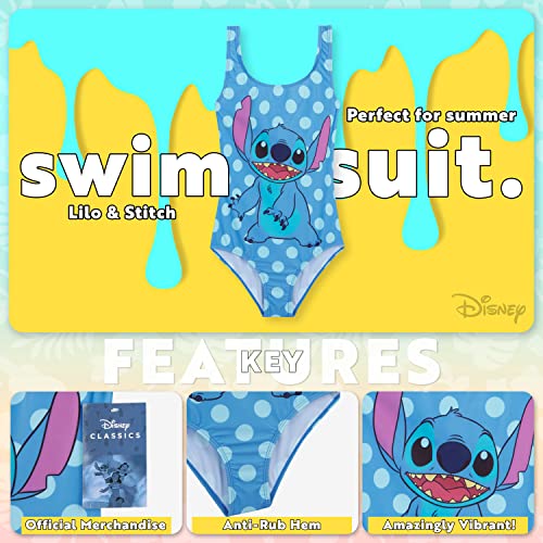 Image of Disney Girls One Piece Swimming Costume, Comfortable Stretchy Swimsuit - Girls Gifts