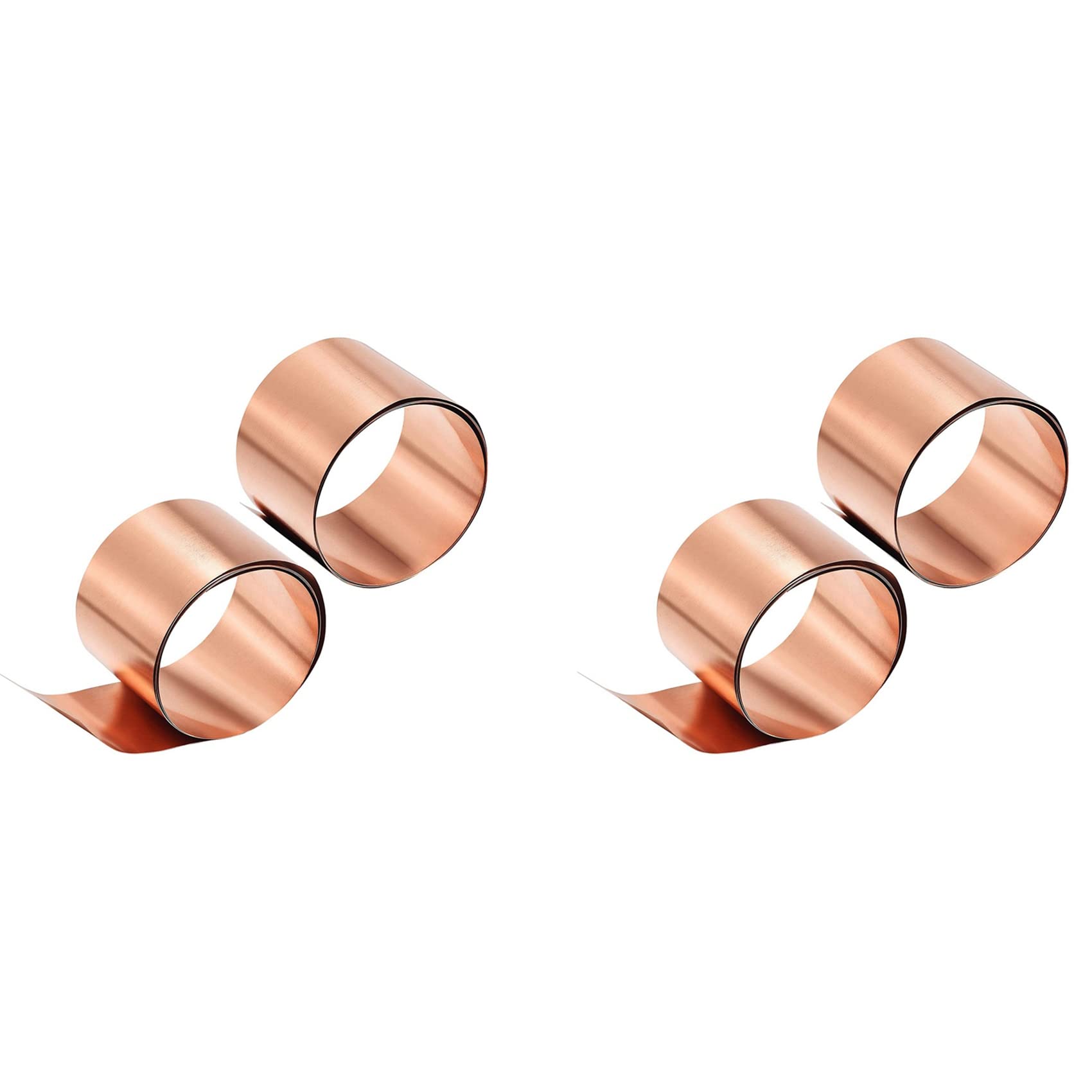 Jnchdghwa As Shown Copper Sheet Roll, Metal Foil Plate 1000Mm X 50Mm X 0.1Mm 4Pcs