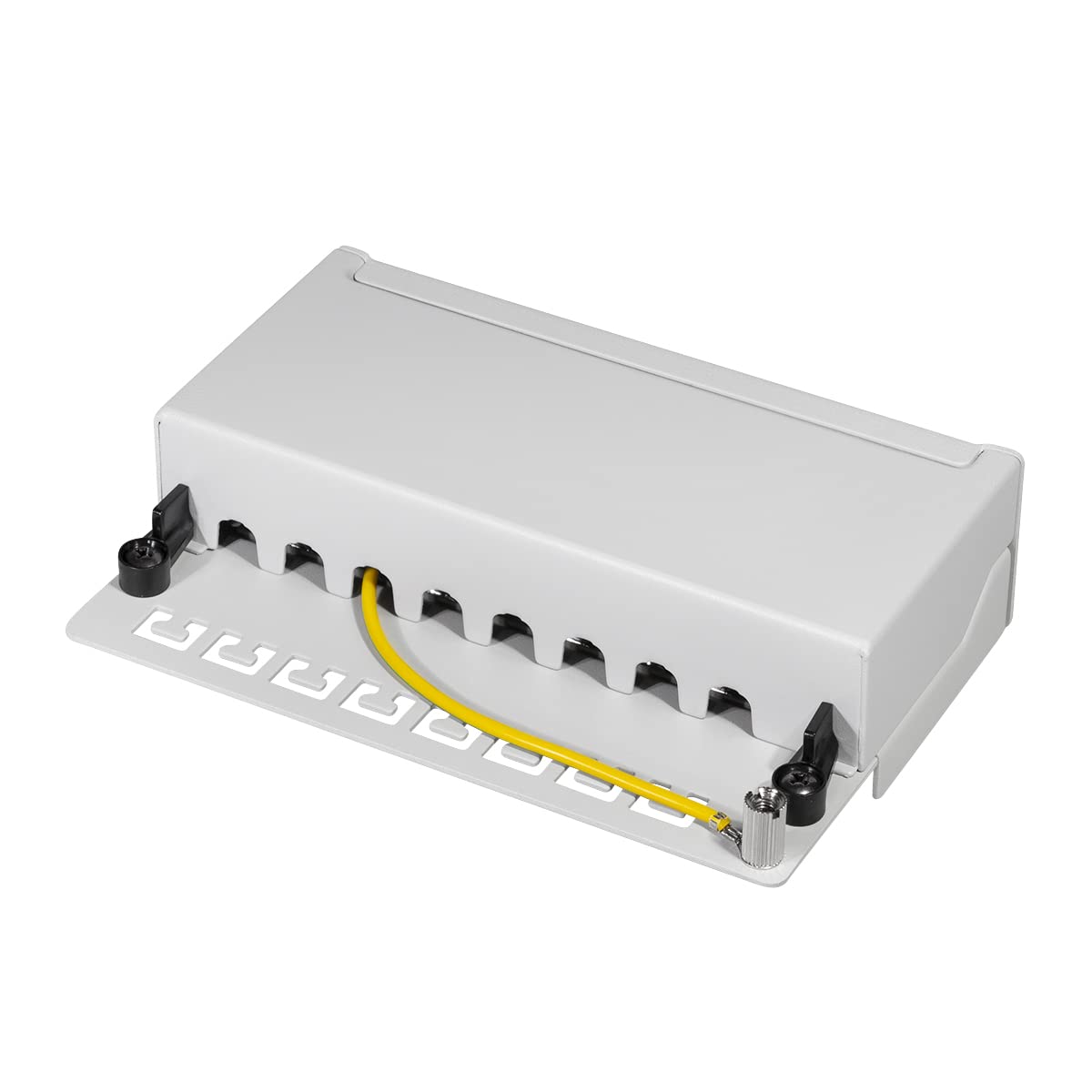 LOGILINK PATCHPANEL Cat.6A Tisch/Wand 8-Port, Gris