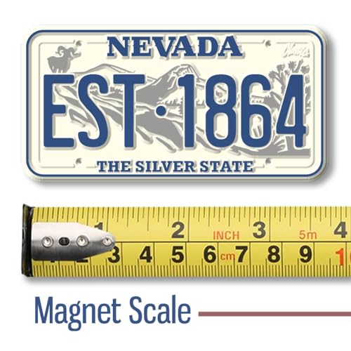 Imán decorativo placa Nevada 1.9 x 3.8 pulg miniatura 2