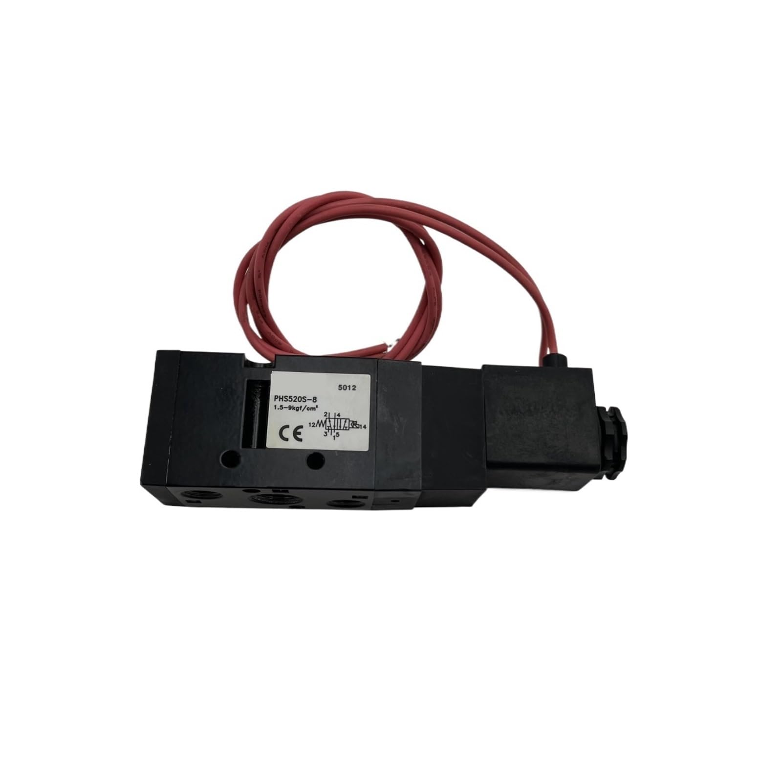 BFSYDLUJ 1PCS Solenoid Valve PHS520S-8 Coil PEC5-220V-D Two Position Five Way Solenoid Valve(AC220V)