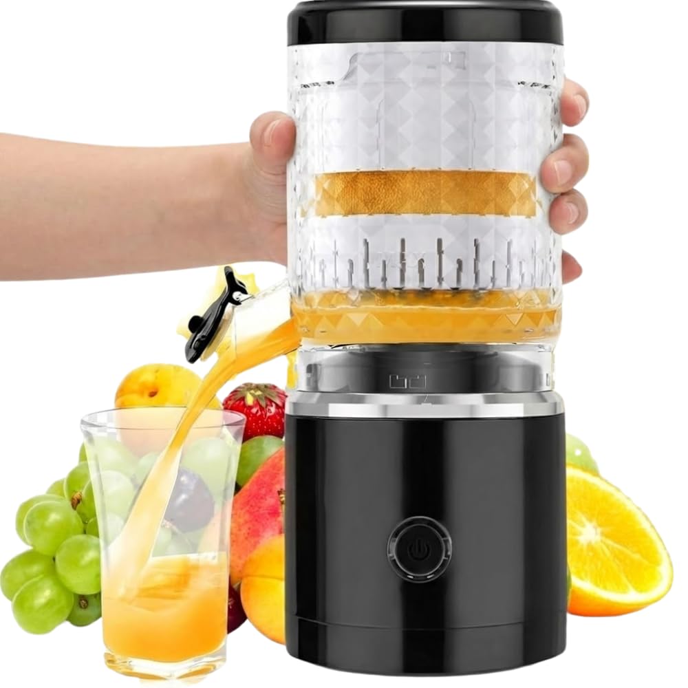 Drumstone (𝐒𝐩𝐞𝐜𝐢𝐚𝐥 𝟏𝟓 𝐘𝐞𝐚𝐫𝐬 𝐖𝐚𝐫𝐫𝐚𝐧𝐭𝐲) Rechargeable Electric Citrus Juicer 90W, Automatic One-Touch Orange & Lemon Squeezer, Portable and Easy Clean-image-19