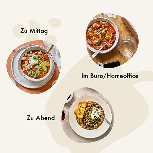 NABIO | Bio Eintopf-Klassiker im 6er Pack I 2x Linse, 2x Ravioli, 1x Chili, 1x Ratatouille