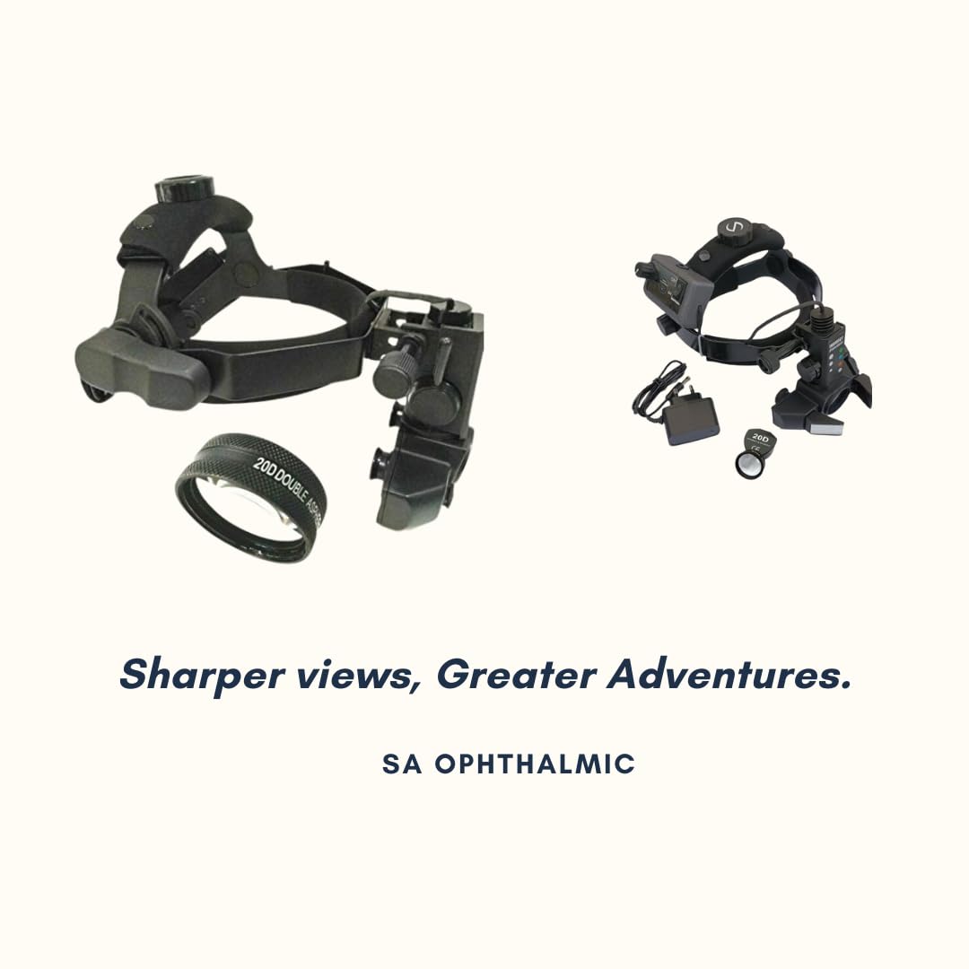SA OPHTHALMIC Indian Binocular Indirect Ophthalmoscope With 20 D Lens - Image 5 thumbnail