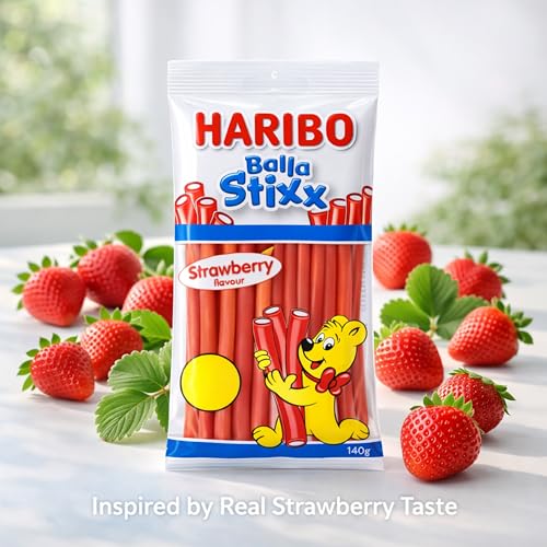 HARIBO Balla Stixx Gomas sabor fresa 140 g miniatura 6
