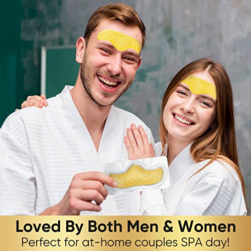 Henitar Forehead Wrinkle Patches, 24K Gold Collagen Facial Patches, Smoothing And Moisturizing T-Zone Wrinkles, Fine Lines, Anti-Wrinkle Patch #TOP1