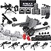 270 Pieces Military Weapons Pack for SWAT Police Special Soldiers Army Weapons and Gear Equitment Scuba Diving Suit Speed Boat Motorcycle Drone Building Brick Block Toys Compatible with Major Brands