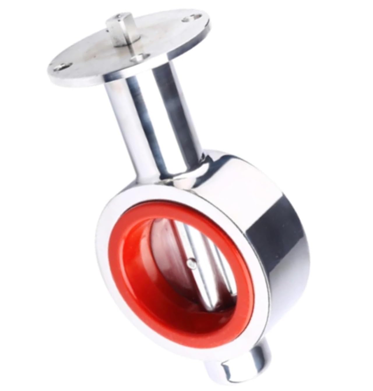 6in DN150 Stainless Steel 304 Sanitary Valve with Silicone Sealing - Wafer Type for Food and Beverage Applications