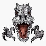The Indominus Rex Head Sticker Decal Size 5'