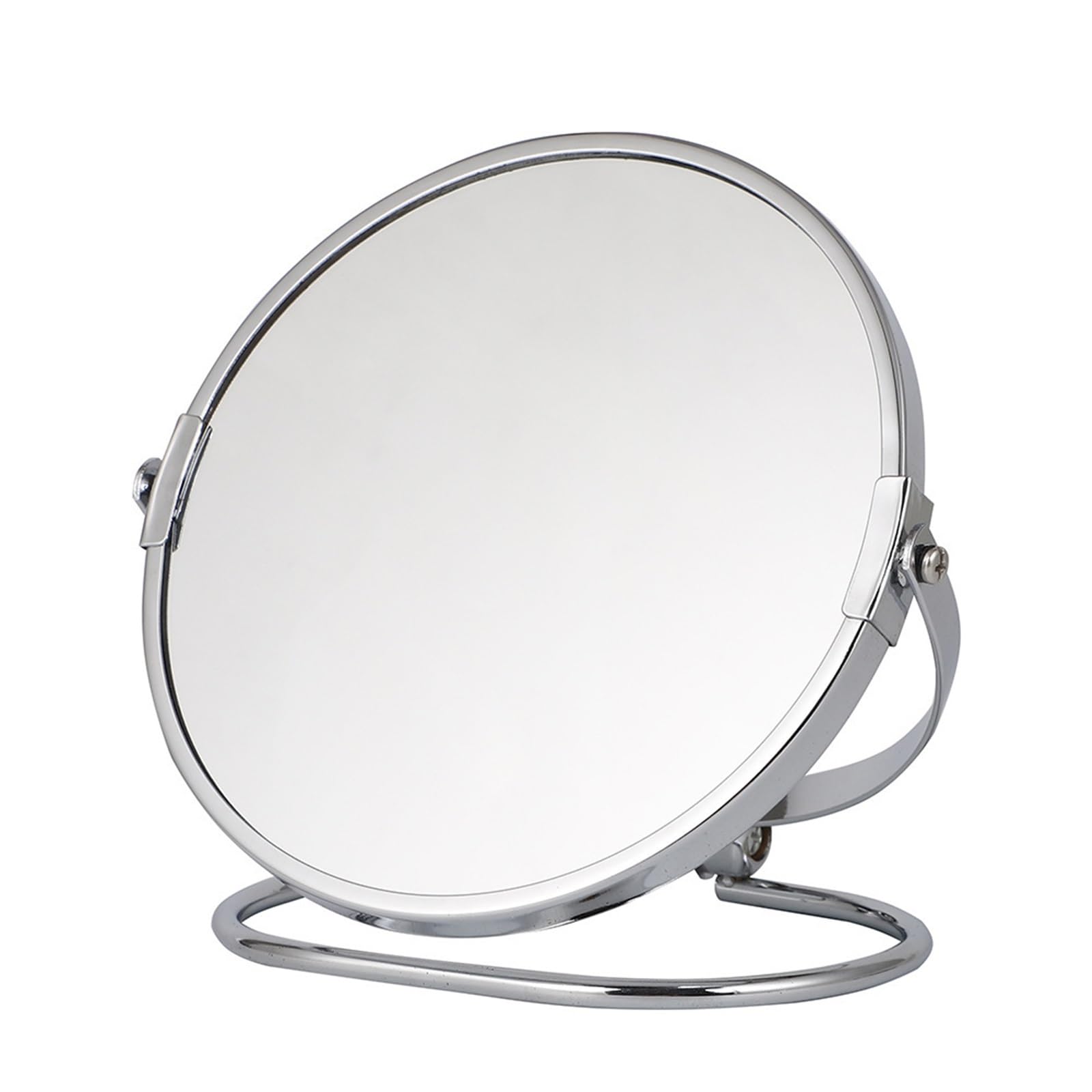KTMBOHU Mirror HD Mini Desktop Vanity Mirror Double-sided Rotating Metal Vanity Mirror Office