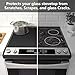 YUHFERA Stove Top Cover for Electric Stove - Silicone Stove Mat for Glass Top, Glass Cooktop Protector, XL Dish Drying Mats For Kitchen,Oven Covers for Electric Stove (Black,30 x 21)