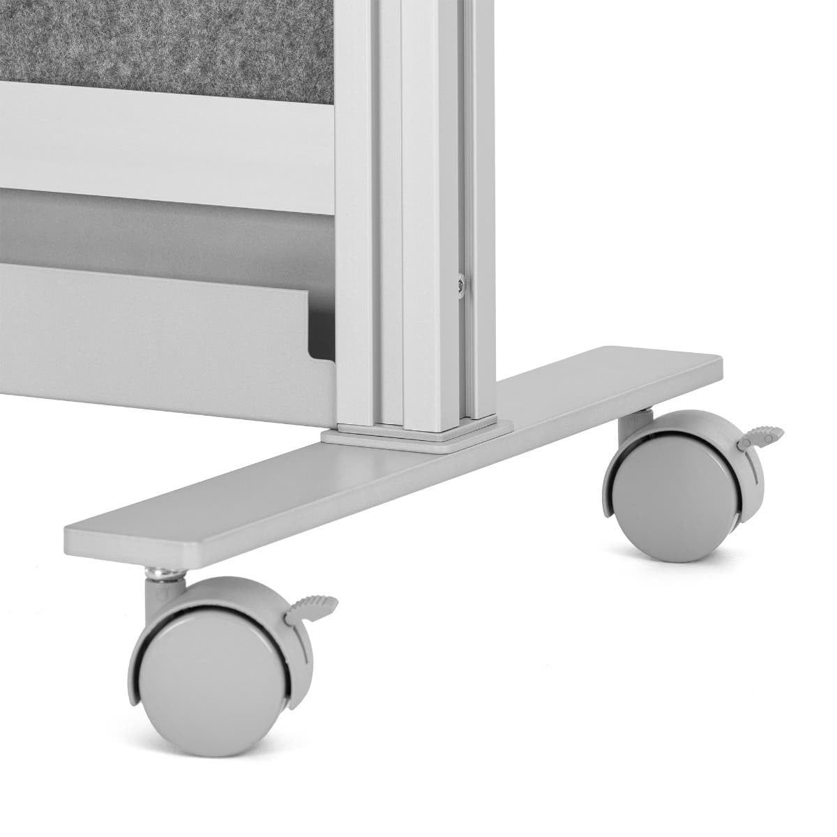 Luxor MW-FWCGHCG3 Workflow Modular Wall Bundle with 2 Walls + Hinge + Casters, 70