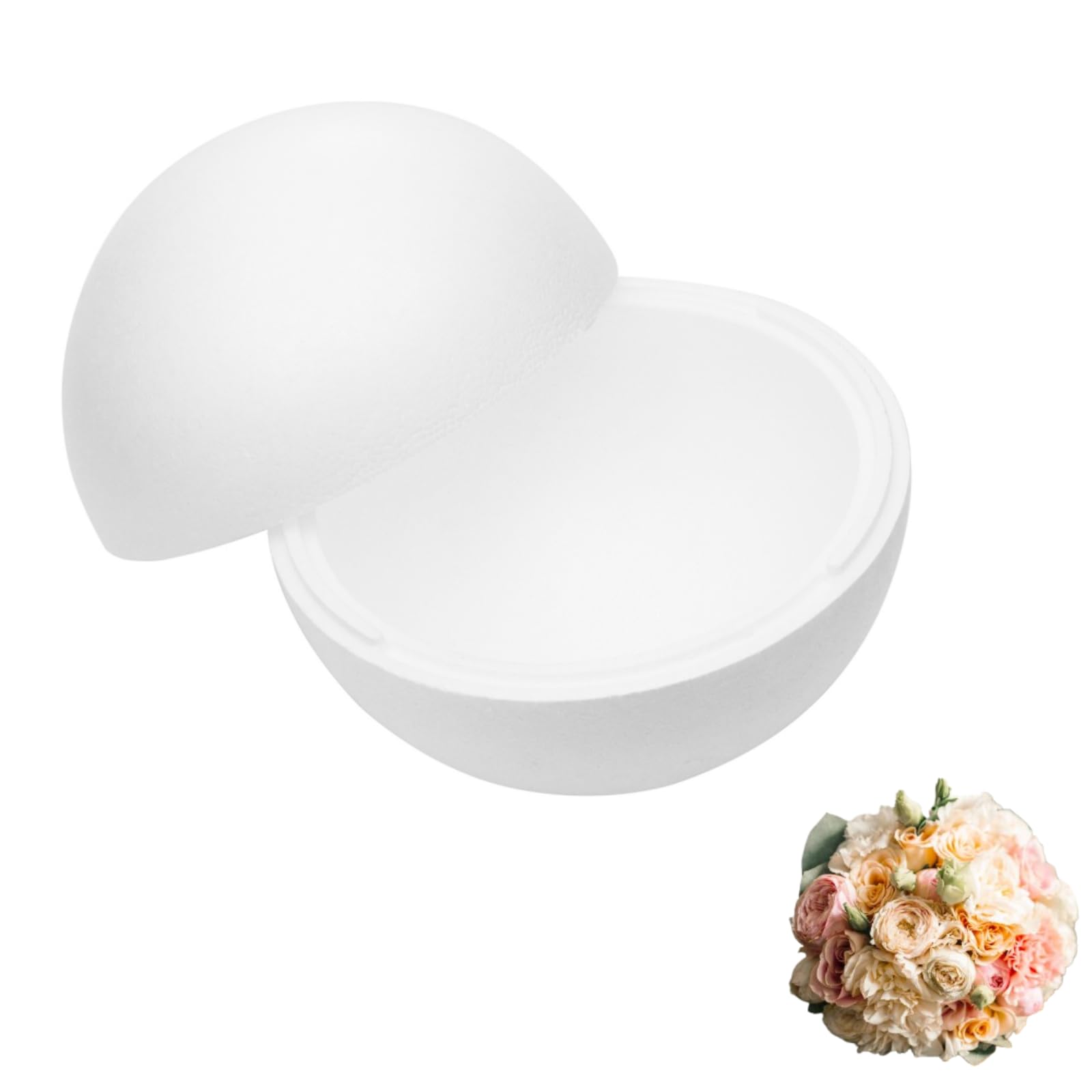 White Foam Balls, 40cm Large Foam Balls for Crafts DIY Decorations Hollow Polystyrene Sphere for School Projects Science Events DIY Arts Crafts, Weddings and Party Decorations
