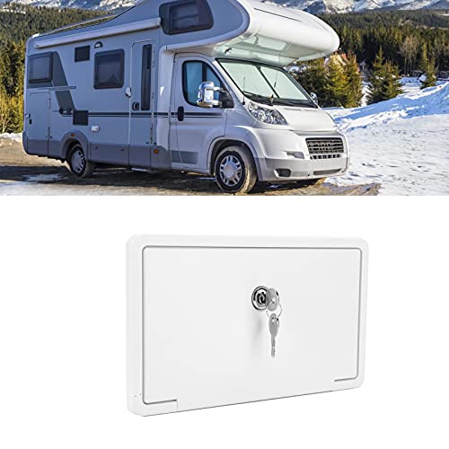 Ymiko Camper Hatch 231X118Mm Rv Camper Electric Cord Cover With Lock/Small Door Waterproof External Electric Supply For Boat Trailer Rv Access Door #TOP1