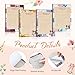 Resurhang 200 Sheets 4 Styles Sewing Gifts Sewing to Do List Notepad Vintage Flower Sewers Notepad Quilting Gifts for Women Sewers Seamstresses Daily Checklist Supplies, 4'' x 6'' (Lines Style)