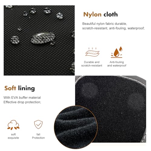 ChicBagus Nylon Phone Case with Belt Clip and Loop, Suitable for iPhone up to 6.5 inch, Carrying Bag Holder Waist Cell Phone Pouch RFID Blocking, Waterproof Magnetic Cover Smartphone Waist Pack