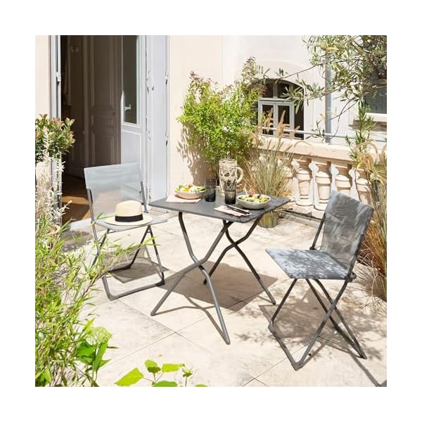 Lafuma Balcony Bistroset Titangrau