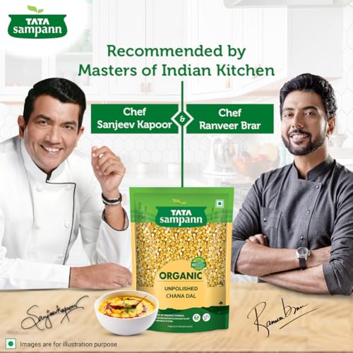 Image of Tata Sampann Organic Unpolished Chana Dal, 1kg