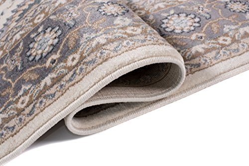 Carpeto Orientteppich Teppich Beige 250 x 350 cm Ornamente Klassisch Muster - Wohnzimmer Schlafzimmer Esszimmer – Bild 4