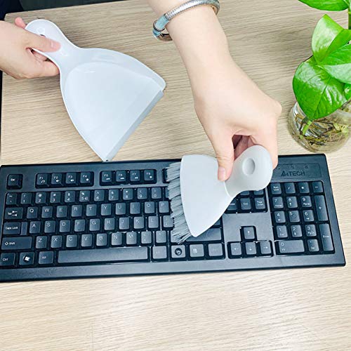 Dust Pan Broom Brush Dustpan - Dustpan And Brush Set,Mini Dust Pans With Brush,Dust Pan And Brush Set For Table, Desk, Key Board, Cat, Dog And Other Pets, Dust Pan Brush Nesting Tiny Cleaning Broom #TOP4