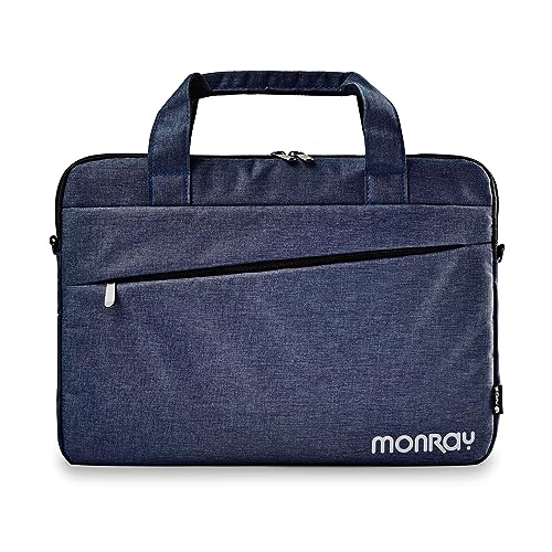 NGS MONRAY CHARTER - Maletín para portátil de 15.6", Acolchado, Elegante, Resistente al Agua, Tejido de alta calidad, Correa de Transporte, Color Azul Oscuro Jaspeado