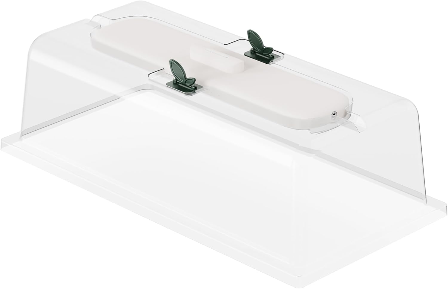 Vego garden Seedling Dome Cover 10" x 20" Food-Grade PET Plastic with Drip Irrigation & Vented Airflow with Grow Light